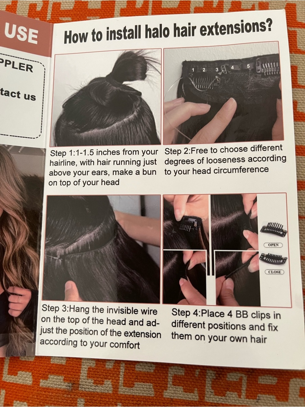 BUPPLER Hair Extensions - R4/618# 20" - Picture 6 of 6